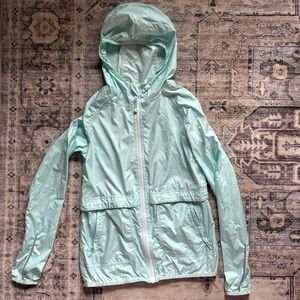 Ivivva girls windbreaker jacket size 14 in blue